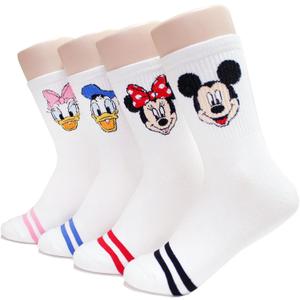 EVEISOCKS Animation Character Cartoon Series Collection Women's Original Socks (US, Alpha, One Size, Regular, Regular, D_01)