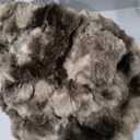 Faux Rabbit Fur Bubble Throw Blanket, 60"x80", Mocha Brown