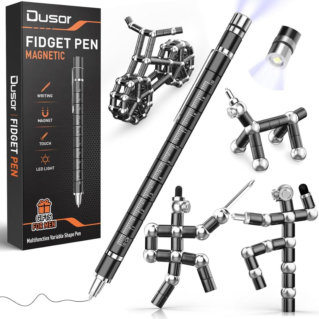 Dusor Gifts for Men Fidget Pen, 2026 Graduation Gift for Him Her Multifunction Pen, Anniversary Birthday Fathers Day Gifts for Men Dad Husband Brother Boyfriend, Cool Stuff Gadgets for Son Teens Boy