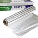 Heavy Duty Super Aluminum Foil | Heavier Than Standard | Commercial Grade & Thick Foil Wrap for Food Service Industry | Strong Silver Foil, 18 inches by 500 Feet Long (1 Box)