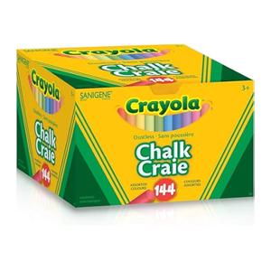 Crayola Colorful Drawing Chalk - 144 Colored Chalk Sticks