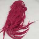 Hot Pink Wigs for Kids Girls Magenta Wig with 2 pigtails Long Straight Pink Wig for Child Halloween Party Anime Cosplay Wigs