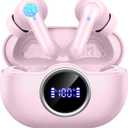 Wireless Earbuds, 2025 Bluetooth 5.4 Headphones Hi-Fi Stereo Ear Buds, 4 ENC Noise Cancelling Mic, 40+Hrs USB-C in-Ear Earphone, IP-X7 Waterproof Sport Workout Gym for Laptop Pad Android iOS