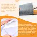 158x15.8 Trimmable Cat Scratching Post Carpet Cover Cat Scratcher Mat Self-Adhesive Tree Shelves Replacement Parts Mat Cat Scratcher Couch Furniture Protector for Indoor Cats (158"*15.8",Dark Grey)