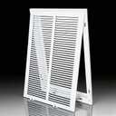Steel Return Air Filter Grille,Return Vent Cover for Wall or Ceiling [Duct Opening Size] Removable Face/Door for 1 Inch Filters (14"W x 20"H Duct Opening)