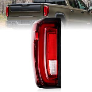 Boine LED Tail Light Compatible With 2019 2020 2021 2022 2023 2024 GMC Sierra 1500 2500HD 3500HD Left Driver Side Rear Brake Light Replace 86820473 (Led Type - Left Driver Side)