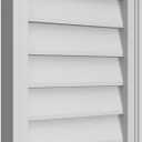 18"W x 24"H Rectangle Surface Mount PVC Gable Vent: Non-Functional, w/ 1-1/2" x 2" Brickmould Frame