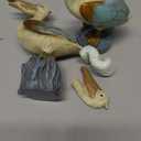 Hand Painted Lover Pelican Bird Couple Figurine 4.75" (Set of 2)