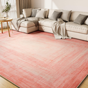 6*9 Pink Area Rugs for Living Room, Machine Washable Non Slip Area Rug Girls Nursery Rug Modern Abstract Indoor Rug Carpet Ultra Soft Rugs for Bedroom Dining Room Playroom Bedside Office