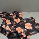 MiYang Women Plus Size Two Piece Swimsuits Flowy Tankini Swim Dress Bathing Suit with Shorts (Orange Hibiscus)  22