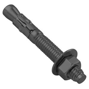 Wensilon 30Pcs 5/16x3 Inch Standard Fasteners for Heavy-Duty Black Wedge Anchors for Cement and Concrete