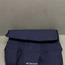 Reusable Insulated Grocery Bag - Canvas, Leak Proof, X Large Cooler Bag, Insulated Shopping Bags for Groceries, Travel Cooler Bag for Frozen and Hot Food with Zippered Top (Deep Blue)