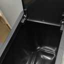 TIPGO Bathroom Trash Can with Lid, 10 Liter/ 2.6 Gallon Slim Garbage Can, Small Trash Bin Waste Basket with Pop-Up Lid for Kitchen, Bedroom, Living Room, Office (Black)