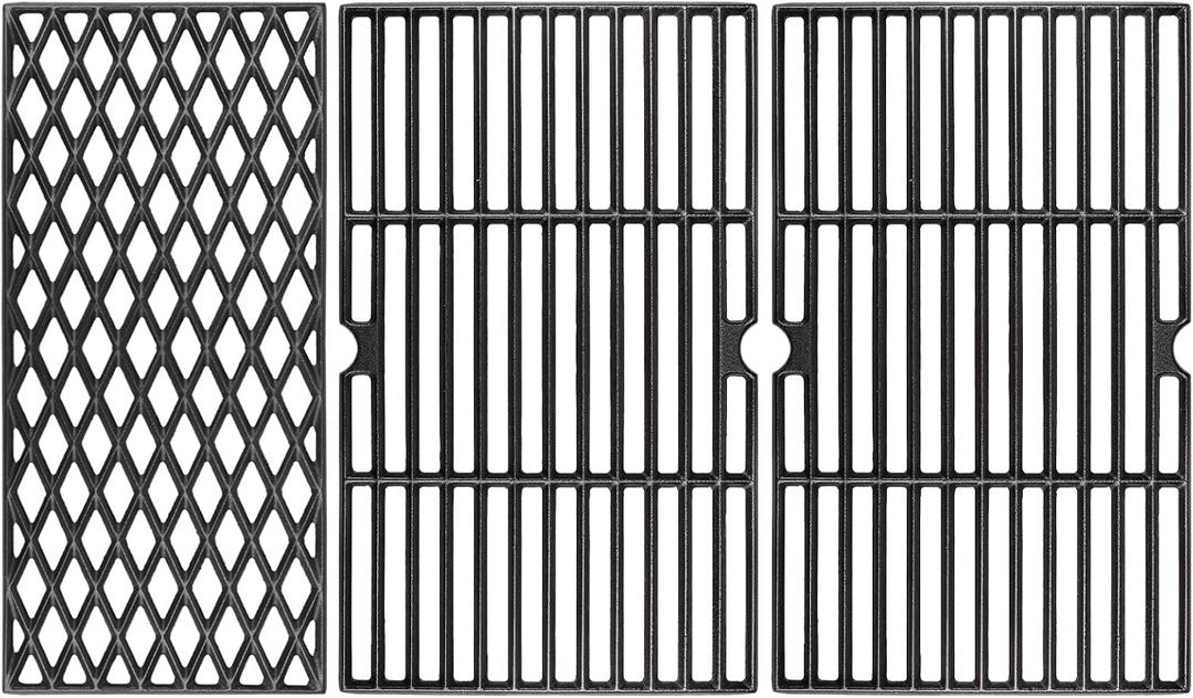 Uniflasy Cast Iron Cooking Grates for Dynaglo 4 Burner DGH450CRP DGH450CRP-D DGF493BNP, 5 Burner DGH474CRP DGH485CRP, Dyna-glo Grill Grate Replacement Part, 70-01-911 70-02-614 Grill Grate