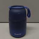 Thermo for Hot Food for Adults Kids |Wide Mouth, 18 oz Insulated Food Container with Spoon, Leakproof Soup Thermo for School Office Travel, Thermal Steel Food Jar Easy to Carry (Dark Blue) (18 Fluid Ounces)