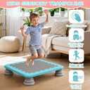 Mini Trampoline for Kids, 25 Inch Sensory Bounce Board - Indoor Outdoor