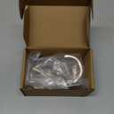 khtumeware Wall Hooks,2 Pack Coat Hooks Hardware Towel Hooks for Hanging Coats Matte Brushed Nickel Robe Hooks Wall Mounted with Screws for Key, Towel, Bags, Cup. (4.35inch)