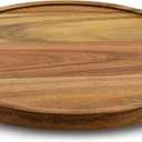 13" Acacia Wood Lazy Susan Organizer Kitchen Turntable for Cabinet Pantry Table Organization