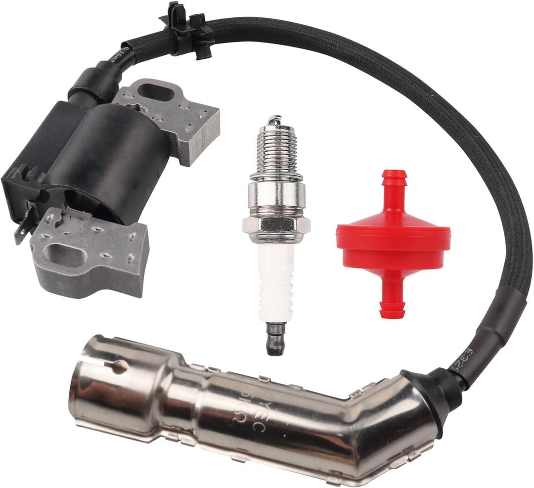 994-00128 Ignition Coil with Spark Plug for Cub Cadet XT1-LT42 4X90HW AX90HUC AX90HUB 547cc MTD CLT42H CLT46CVT 4X90HU