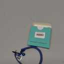 Rolled Leather Dog Collar Soft Round Collars, ID Tag for Small Medium Large Dogs (9-12 inch, Royal Blue & Black Buckle)