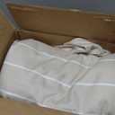 LuxClub 4 PC Queen Size Sheet Set, Breathable Luxury Bed Sheets, Deep Pockets 18" Wrinkle Free Cooling Machine Washable Hotel Bedding (Striped Cream)