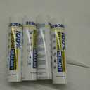 Silicone Caulk & Sealant Clear, 100% Waterproof Silicone Sealant, Shrink & Crack Proof, Silicone Caulking for Kitchen, Bathroom, RV, Interior & Exterior Use, 10.2 FL. OZ/300ML, 4 Pack