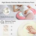 Pregnancy Pillows for Sleeping, Memory Foam W Shaped Maternity Pillow for Pregnant Women, Adjustable Travel Pregnancy Wedge Pillow with Cooling Removable Washable Cover, Support for Belly, Back(Pink)