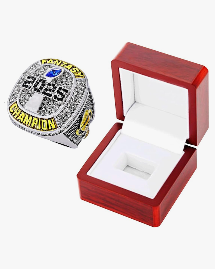 Fantasy Football Championship Ring 2025 Award Prize Trophy Sports Winner FFL Champion