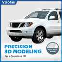 Headlights for 2005-2008 Nissan with High/Low Beam Bulbs | Halogen Headlights Assembly for 2005-2007 Nissan Pathfinder, Chrome Housing, Driver & Passenger Side