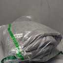 Gray Dog Crate Pad 48x30 inch Memory Foam Large Dog Kennel Bed Soft Flannel Washable Anti Slip Puppy Sleeping Mat,Grey