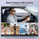 AI Smart Glasses with Camera 4K, Video Recording.Bluetooth for Men & Women -Hands-Free Recording Glasses with Audio, Al-Powered Wearable Tech