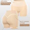 Tummy Control Shapewear Shorts for Women Under Dress Womens Compression Shorts Under Dress Shapewear (Beige, S)