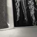 DN DECONATION Crystal Icicle Ornaments, Christmas Glass Raindrop Ornament, Decorative Hanging Icecycles Decor for Christmas Tree, Winter Wedding Party & Home Decor (6-Pack, Clear)