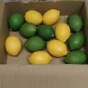 Toopify 20PCS Fake Lemons, Yellow Green Artificial Lemons, Matte Finish Fruit Decor for Kitchen Fruit Bowl Table Centerpiece & Photography