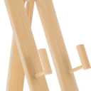 Bamboo Japanese Folding Fan Holder Stand - Tripod Display Base, Wall Mount, Handheld Fan Storage for Home & Office Decor (5.51 x 2.95 x 1.57 Inches) (Assorted Color)