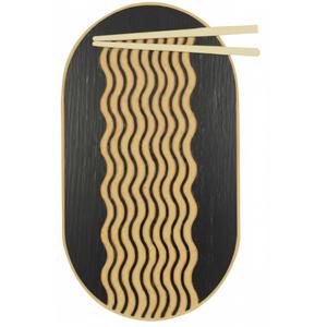 DI CA 8x14 NOODLES & CHOPSTK WOOD PLQ