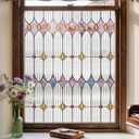 ADD.HERES Window Privacy Film, Stained Glass Window Film, 23.6" x 78.7"