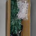 Prsildan 5 FT Artificial Christmas Tree, Pre-Lit Optical Fiber Xmas Trees with Multicolor LED Lights, Snowflakes & Top Star, Lighted Christmas Tree Holiday Home Decor