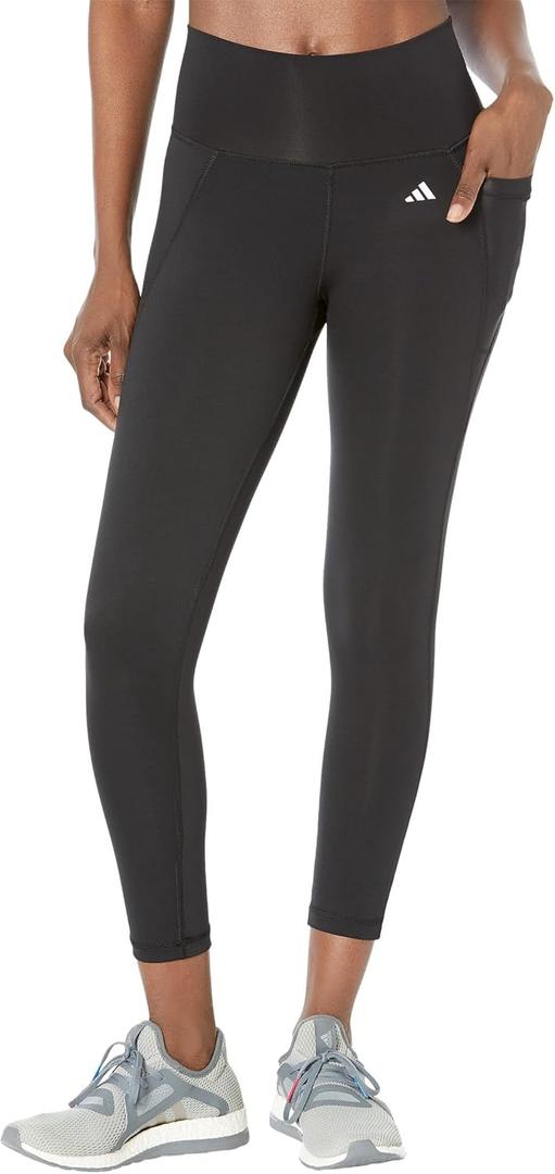 adidas Women's Optime Stash Pocket High Waisted 7/8 Tights (X-Large, Black)
