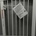 Fairy Baby Narrow Baby Gate for Stair, 22.8"-25.5" Wide Pressure Mounted Pet Gate for Doorway, Easy Walk Thru Child Safety Gate, White