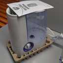 Vicks Warm Mist Humidifier FilterFree 1Gal Tank, Auto ShutOff, Night Light, VapoPad and VapoSteam Compatible (White)