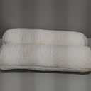 Bucherry 2 Pcs 18 x 4 Inches Cervical Neck Roll Memory Foam Pillow Cylinder Bolster Pillow for Bed Round Neck Support with Removable Washable Cover for Sleeping Travel Yoga Legs Back Lumbar