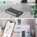 Miroddi for MagSafe Wallet, Works with Apple Find My, Stronger Magnetic Phone Wallet Tracker for iPhone 16/15/14/13/12 Series, Magnetic Card Holder with Privacy Flap, RFID Blocking, Fit 7 Cards, Gray