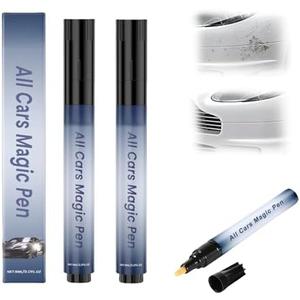 Pack Of 2 Mxvbaty All Cars Magic Pen for Car Scratches, Quick Car Paint Scratch Repair Magic Car Scratch Removal Pen Flawless for All Vehicles, Easy Use Weatherproof Lasting Fits All Car Colors, 2PCS