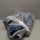 PIPABOBO Plush Area Rugs 5x7 for Bedroom Living Room, Fluffy Shag Rug Modern Soft High Pile Floor Carpet NonSlip for Dorm Nursery Kids Room Home Decor, TieDye Blue Grey