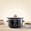 4-Quart Classic Slow Cooker, Black, Dishwasher-Safe: Stoneware And Lid Are Both Dishwasher-Safe, For Easy Cleaning, SCV400-SS