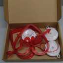 Artmag 3 Pcs Valentines Day Window Lights Decorations with Timer, Heart Love Shaped Silhouette Battery Powered Hanging Led Lamp for Valentine's Day Lover Home Decor Red