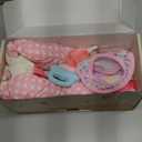 BABESIDE Baby Doll Carrier Set  Realistic Baby Doll Accessories with Carrier, Bib, Rattle, Bottle & Feeding Toys for 1012 Inch DollsNot Doll