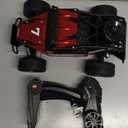 BEZGAR TB141 RC Cars-1:14 Scale Remote Control Car, 2WD High Speed 20 Km/h All Terrains Electric Toy Off Road RC Car Vehicle Truck Crawler with Two Rechargeable Batteries for Boys Kids and Adults (Red)