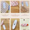 Gezan DIY Hairpin Accessories :10 PCS hair clips,10PCS Hairpin gasket, 2 PCS Sewing Clips, 10 PCS Cotton Quilting Fabric Bundles,One Lace Trim Ribbon Roll and Clear Glue